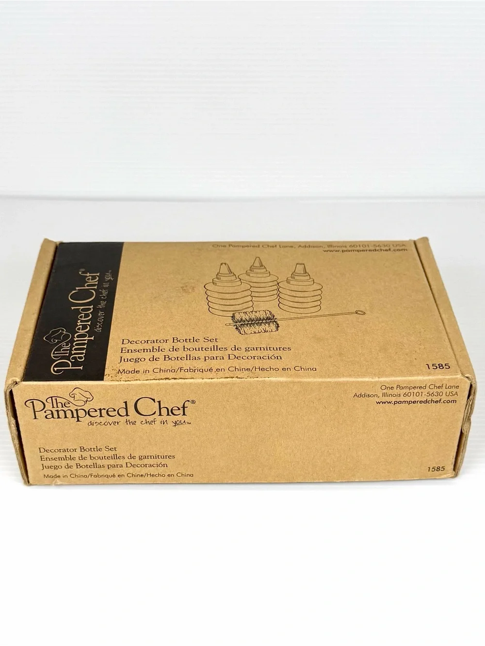 Pampered Chef Decorator Bottle Set #1585 Cake Cupcake Decorating